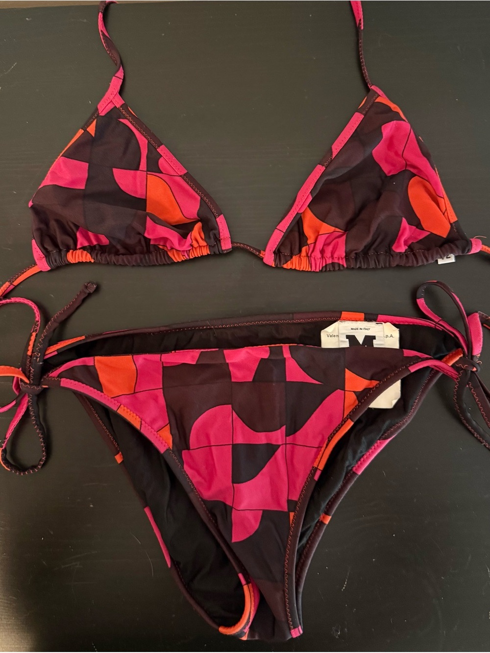 Missoni Pink & Orange Geometric String Bikini